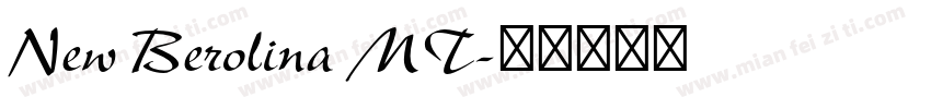 New Berolina MT字体转换